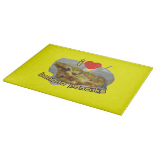 I Love (Heart) Banana Pancake ... Thai Street Food Cutting Board