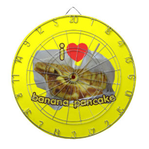 I Love (Heart) Banana Pancake ... Thai Street Food Dartboard