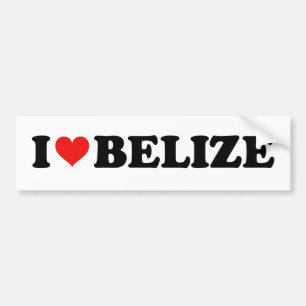 I Love Heart Belise Travel Souvenir Bumper Sticker