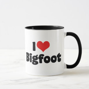 I Love Heart Bigfoot Sasquatch Yeti Mug