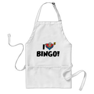I Love Heart Bingo! - Bingo Lovers Standard Apron