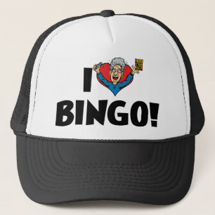 I Love Heart Bingo! - Bingo Lovers Trucker Hat