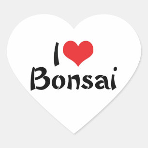 I Love Heart Bonsai - Japanese Tree Art Lover Sticker