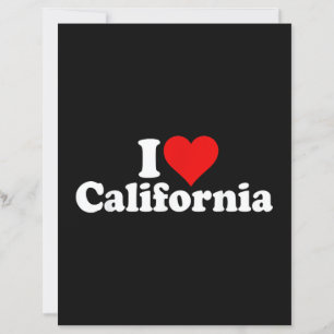 I LOVE HEART CALIFORNIA CALI STATE