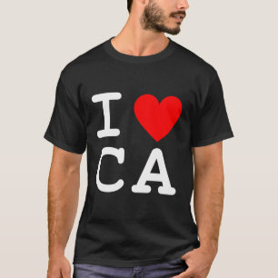 I Love Heart California Usa State Ca Souvenir Gift T-Shirt