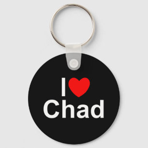 I Love (Heart) Chad Key Ring