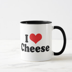 I Love Heart Cheese - Dairy Lover Mug