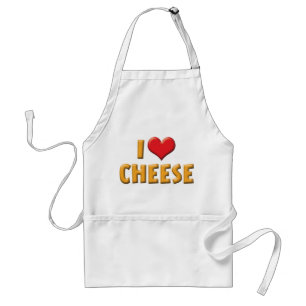I Love Heart Cheese - Dairy Lover Standard Apron