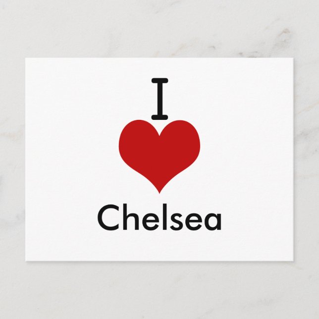 I Love (heart) Chelsea Postcard (Front)
