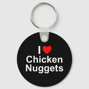 I Love (Heart) Chicken Nuggets Key Ring