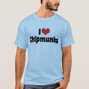 I Love Heart Chipmunks - Chipmunk Lover T-Shirt