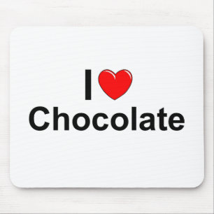 I Love (Heart) Chocolate Mouse Mat