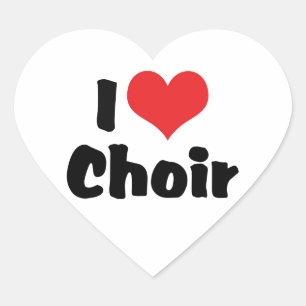 I Love Heart Choir Sticker