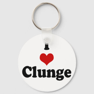 I LOVE {HEART} CLUNGE KEY RING