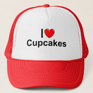 I Love (Heart) Cupcakes Trucker Hat