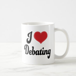 I Love (Heart) Debating Coffee Mug