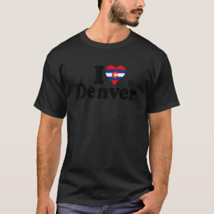 I LOVE HEART DENVER COLORADO FLAG T-Shirt