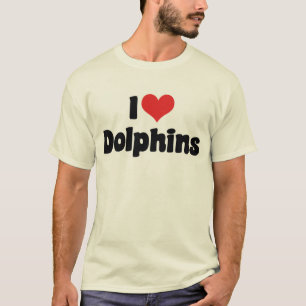 I Love Heart Dolphins - Dolphin Lover T-Shirt