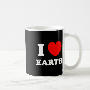 I Love Heart Earth World Earth Day Coffee Mug