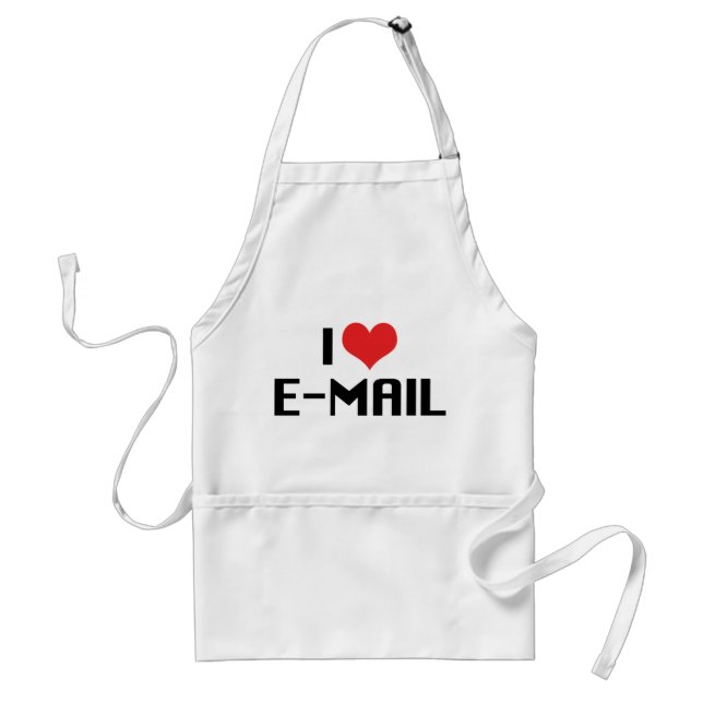 I Love Heart Email Standard Apron (Front)
