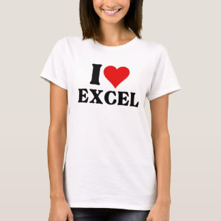 I love heart Excel Funny Spreadsheet Lover T-Shirt