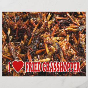 I Love (Heart) Fried Grasshopper Flyer