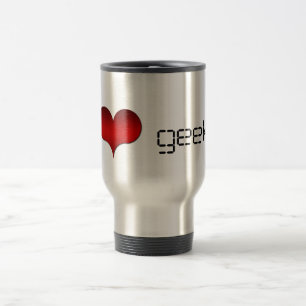 I Love (Heart) Geeks Mug