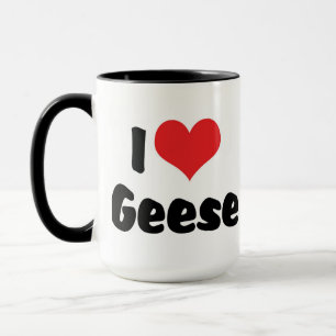 I Love Heart Geese - Goose Lover Mug
