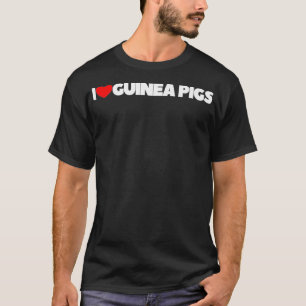 I Love Heart Guinea Pigs Premium  T-Shirt