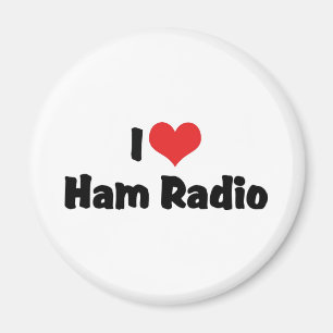 I Love Heart Ham Radio - Amateur Radio Lover Magnet