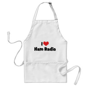 I Love Heart Ham Radio - Amateur Radio Lover Standard Apron