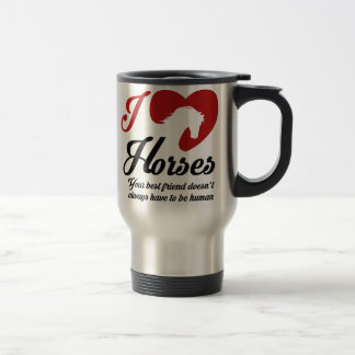 I Love/Heart Horses Travel Mug