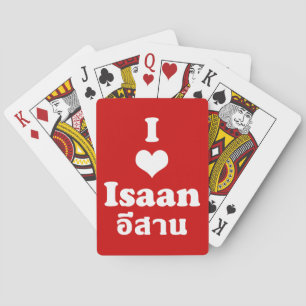 I Love (Heart) Isaan Playing Cards