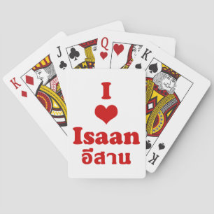 I Love (Heart) Isaan Playing Cards