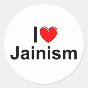 I Love (Heart) Jainism Classic Round Sticker