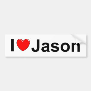 I Love (Heart) Jason Bumper Sticker