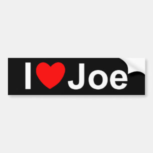 I Love (Heart) Joe Bumper Sticker