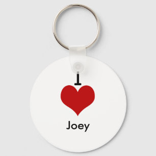 I Love (heart) Joey Key Ring