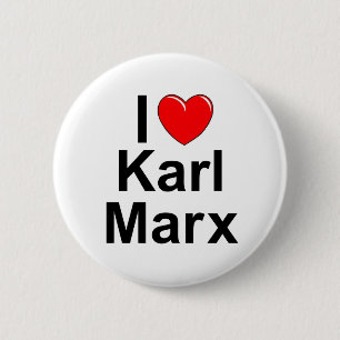 I Love (Heart) Karl Marx 6 Cm Round Badge