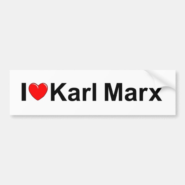 I Love (Heart) Karl Marx Bumper Sticker (Front)