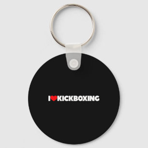 I Love (heart) Kickboxing Key Ring