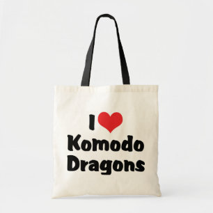 I Love Heart Komodo Dragons Tote Bag