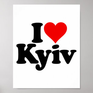 I Love Heart Kyiv Kiev Ukraine Ukr  Poster
