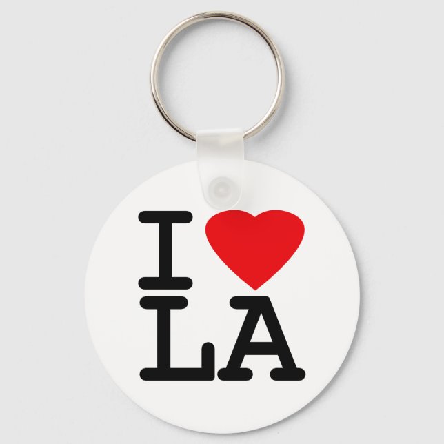 I Love Heart LA Key Ring (Front)