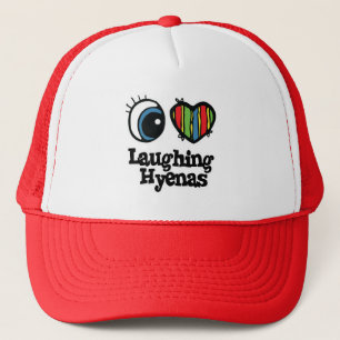I Love (Heart) Laughing Hyenas Trucker Hat