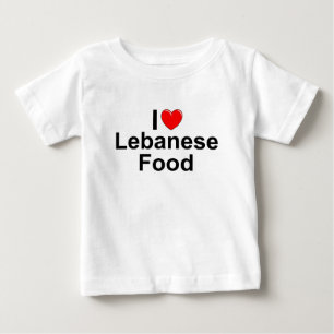 I Love (Heart) Lebanese Food Baby T-Shirt