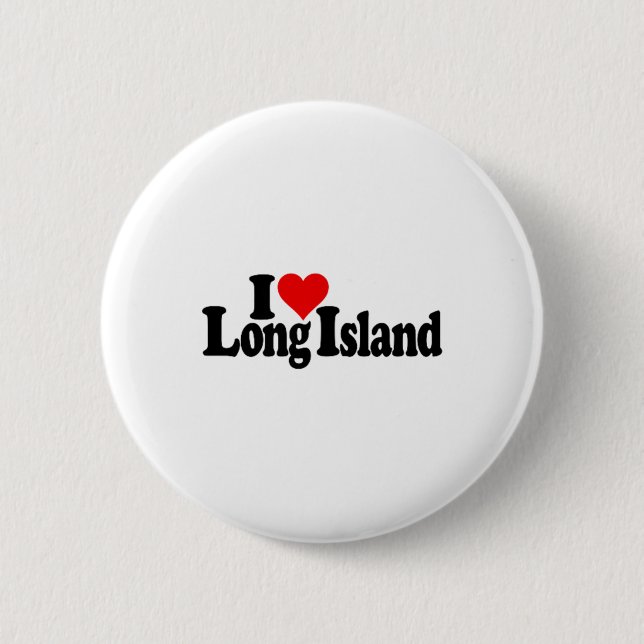 I Love Heart Long Island _1  6 Cm Round Badge (Front)