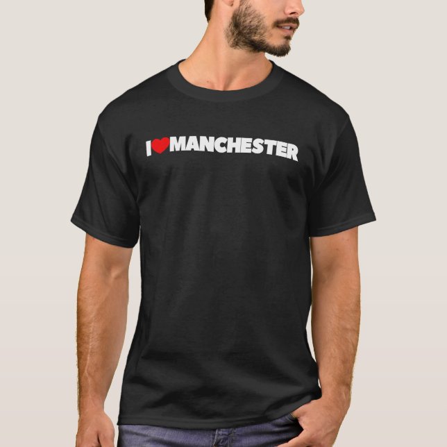I Love Heart Manchester T-Shirt (Front)