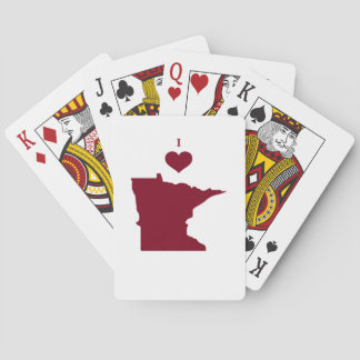 I Love (Heart) Minnesota Playing Cards