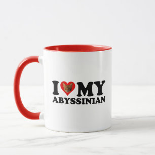 I Love (Heart) My Abyssinian Mug